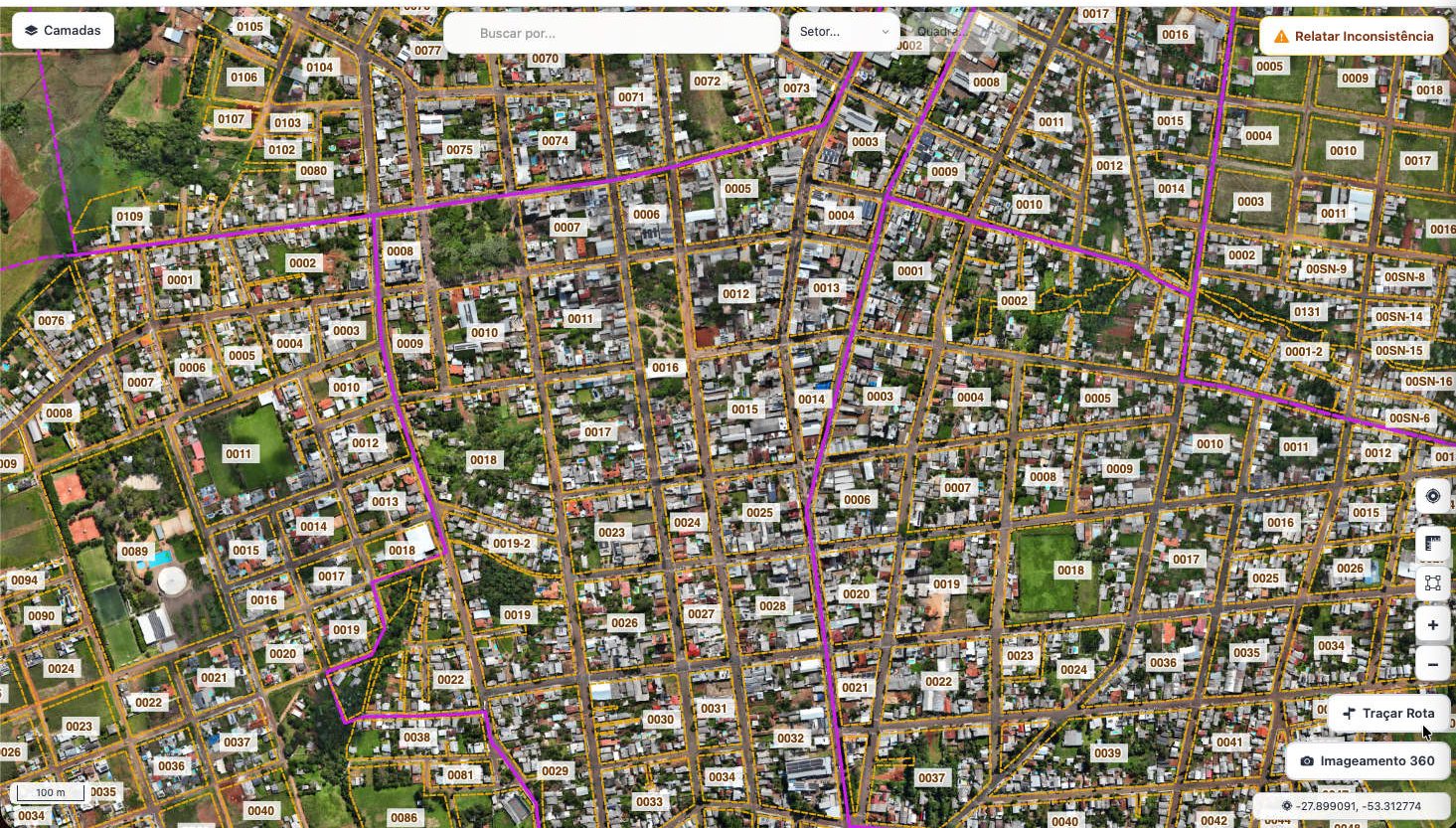 Portal SIGWEB — plataforma DevGis de cadastro multifinalitário e geoprocessamento municipal